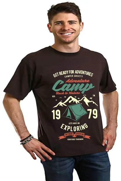 Camp Adventure Men's Bamboo Viscose/Organic Cotton Short Sleeve Graphic T-Shirt Spun Bamboo
