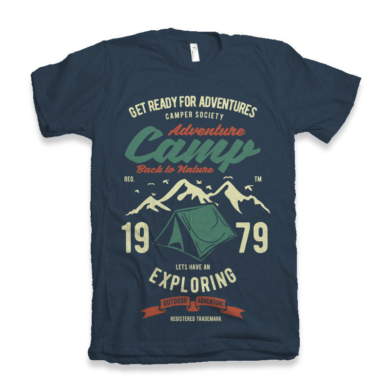 Camp Adventure Men's Bamboo Viscose/Organic Cotton Short Sleeve Graphic T-Shirt Spun Bamboo