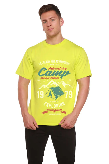 Camp Adventure Men's Bamboo Viscose/Organic Cotton Short Sleeve Graphic T-Shirt Spun Bamboo