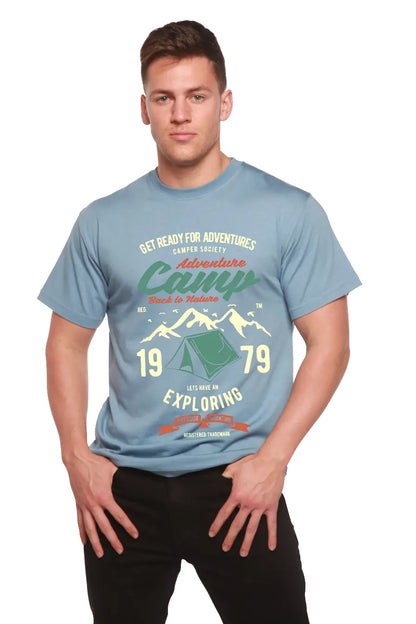 Camp Adventure Men's Bamboo Viscose/Organic Cotton Short Sleeve Graphic T-Shirt Spun Bamboo