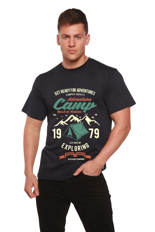 Camp Adventure Men's Bamboo Viscose/Organic Cotton Short Sleeve Graphic T-Shirt Spun Bamboo
