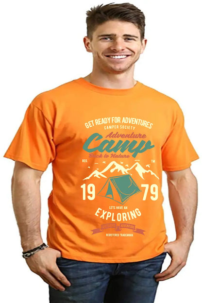 Camp Adventure Men's Bamboo Viscose/Organic Cotton Short Sleeve Graphic T-Shirt Spun Bamboo