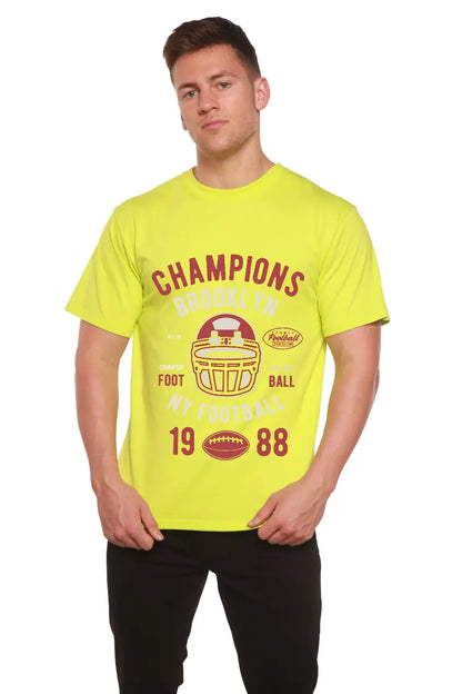 Champions Brooklyn Men's Bamboo Viscose/Organic Cotton Short Sleeve Graphic T-Shirt Spun Bamboo