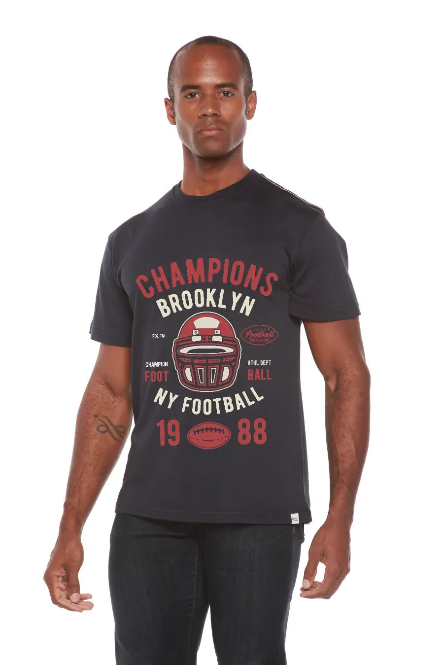 Champions Brooklyn Men's Bamboo Viscose/Organic Cotton Short Sleeve Graphic T-Shirt Spun Bamboo