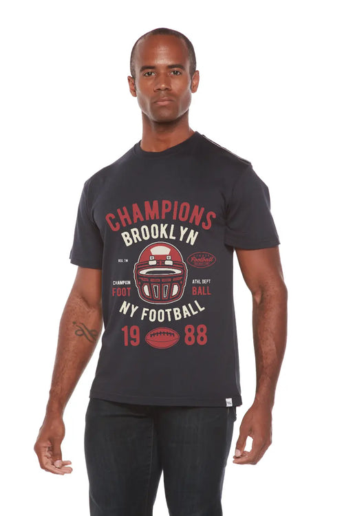 Champions Brooklyn Men's Bamboo Viscose/Organic Cotton Short Sleeve Graphic T-Shirt Spun Bamboo