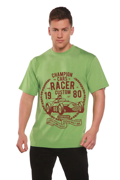 Champions Cars Men's Bamboo Viscose/Organic Cotton Short Sleeve Graphic T-Shirt Spun Bamboo