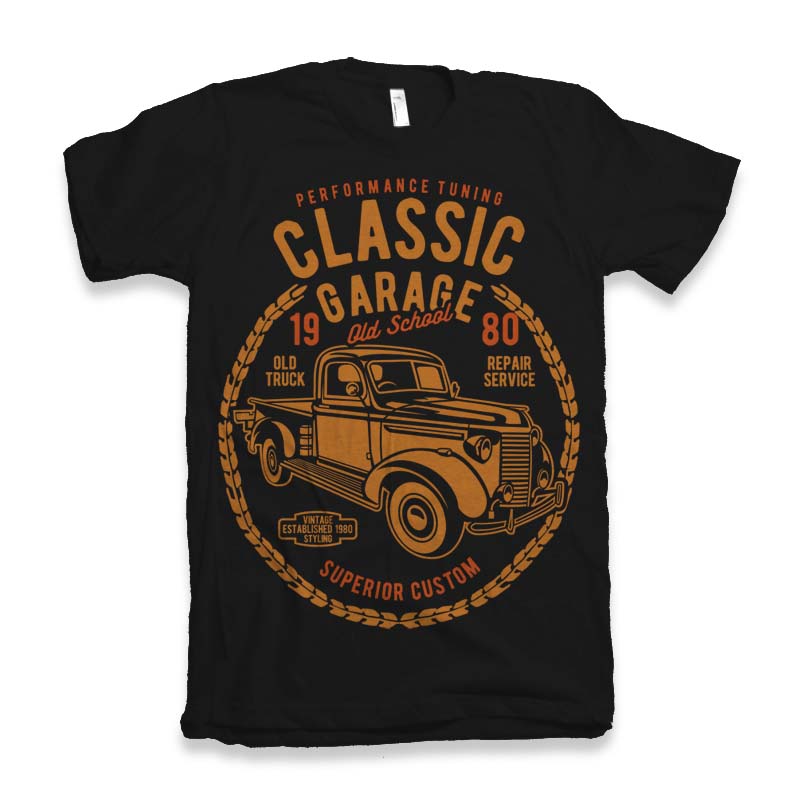 Classic Garage Men's Bamboo Viscose/Organic Cotton Short Sleeve Graphic T-Shirt Spun Bamboo