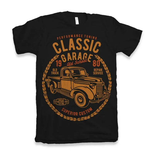 Classic Garage Men's Bamboo Viscose/Organic Cotton Short Sleeve Graphic T-Shirt Spun Bamboo