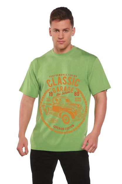 Classic Garage Men's Bamboo Viscose/Organic Cotton Short Sleeve Graphic T-Shirt Spun Bamboo
