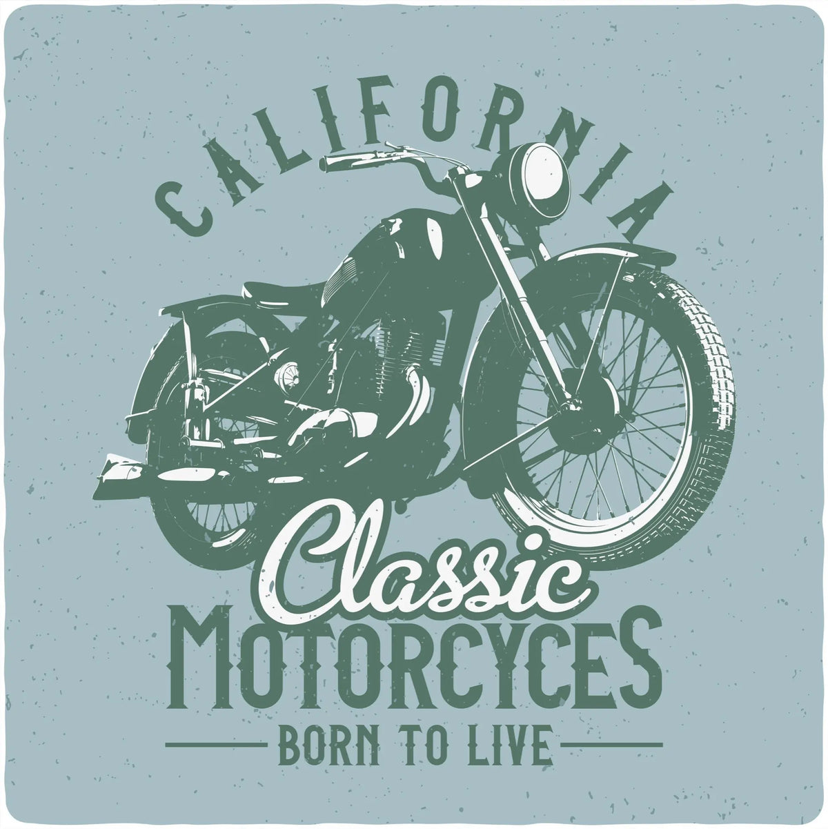 Classic Motorcycles Men's Bamboo Viscose/Organic Cotton Short Sleeve Graphic T-Shirt Spun Bamboo