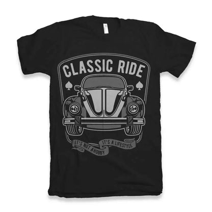 Classic Ride Men's Bamboo Viscose/Organic Cotton Short Sleeve Graphic T-Shirt Spun Bamboo