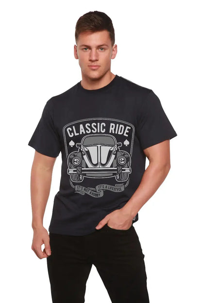 Classic Ride Men's Bamboo Viscose/Organic Cotton Short Sleeve Graphic T-Shirt Spun Bamboo