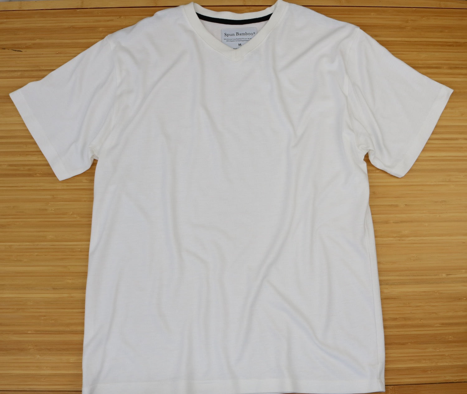 Clearance Men's Bamboo Viscose V-Neck T-Shirt Spun Bamboo