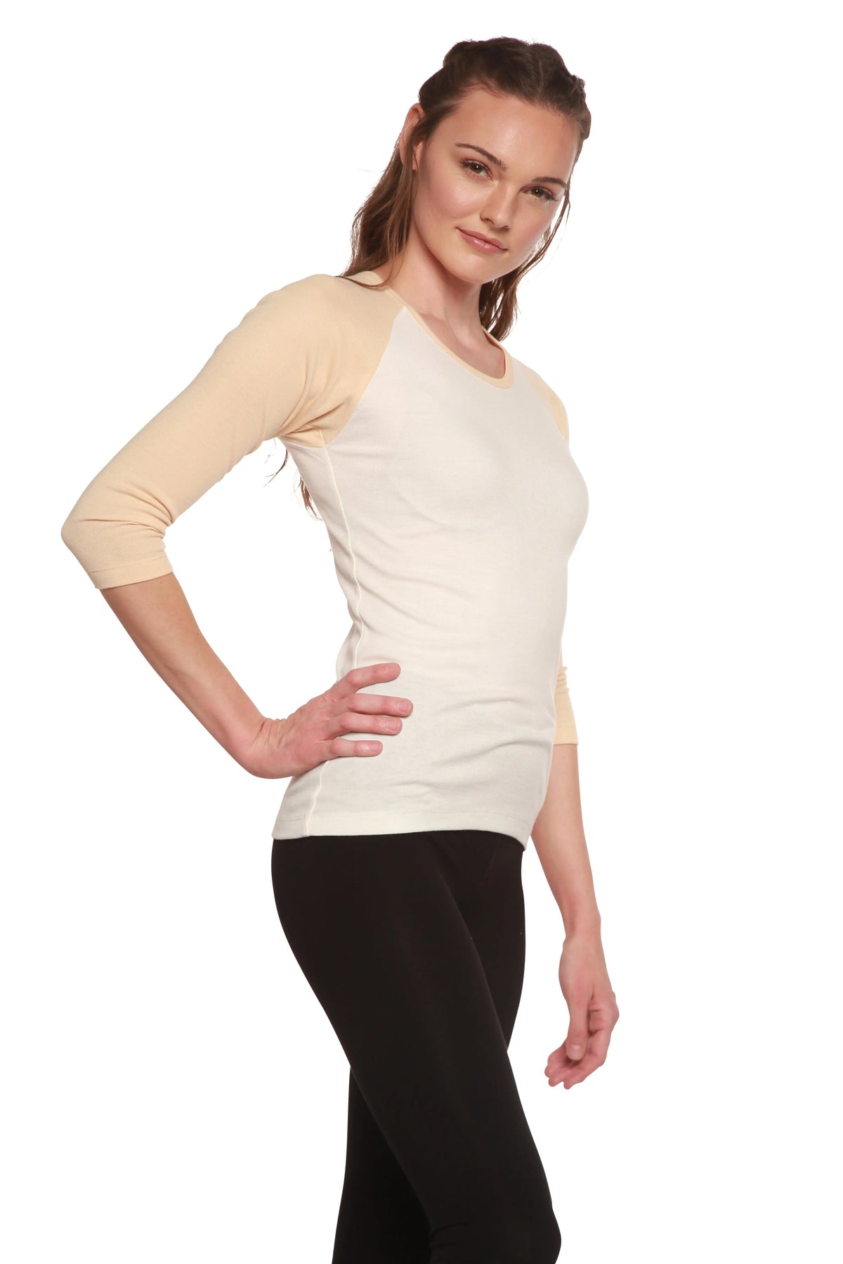 Clearance Women's Bamboo Viscose/Sorona 3/4 Sleeve T-Shirt Spun Bamboo