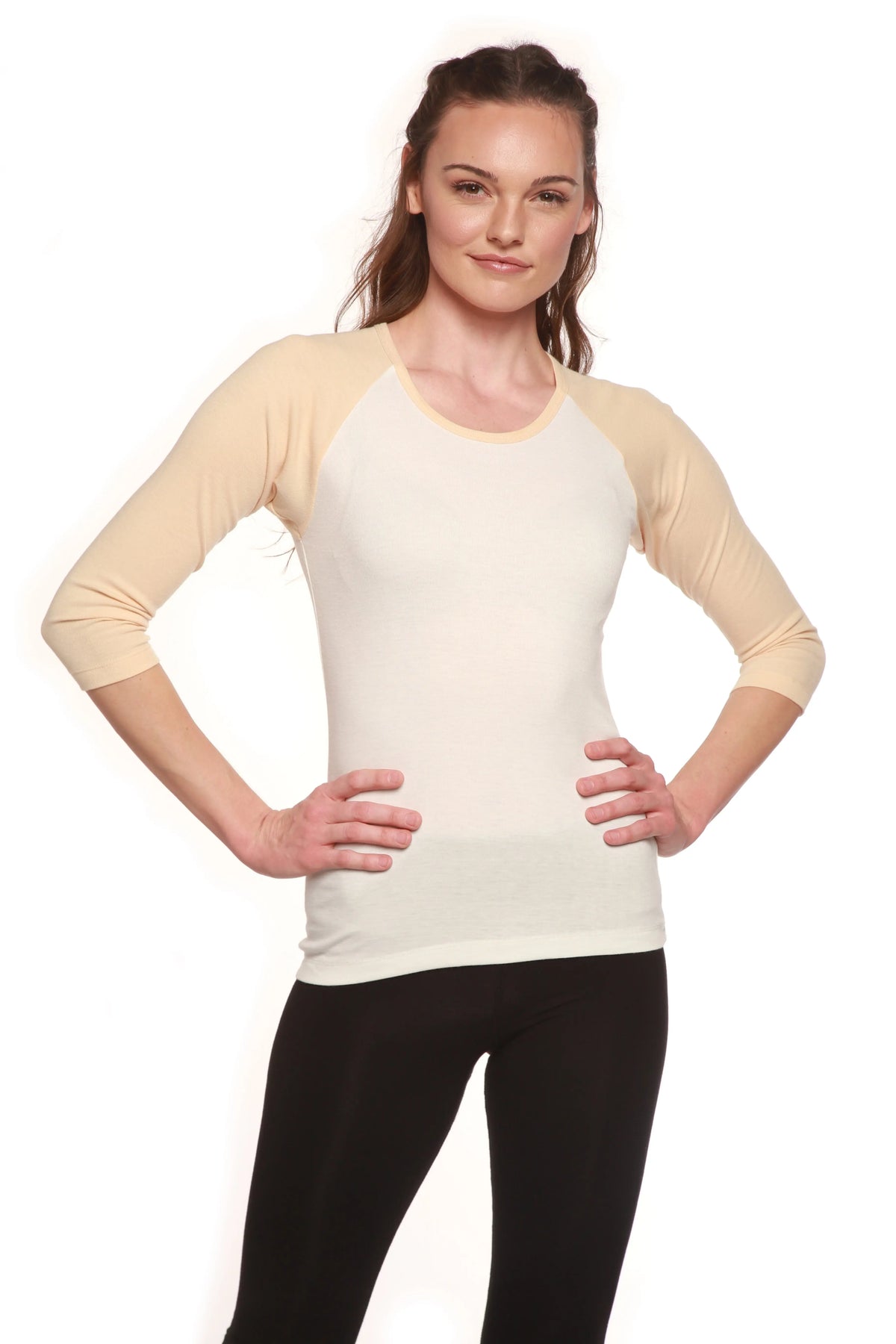 Clearance Women's Bamboo Viscose/Sorona 3/4 Sleeve T-Shirt Spun Bamboo