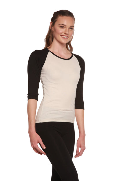 Clearance Women's Bamboo Viscose/Sorona 3/4 Sleeve T-Shirt Spun Bamboo