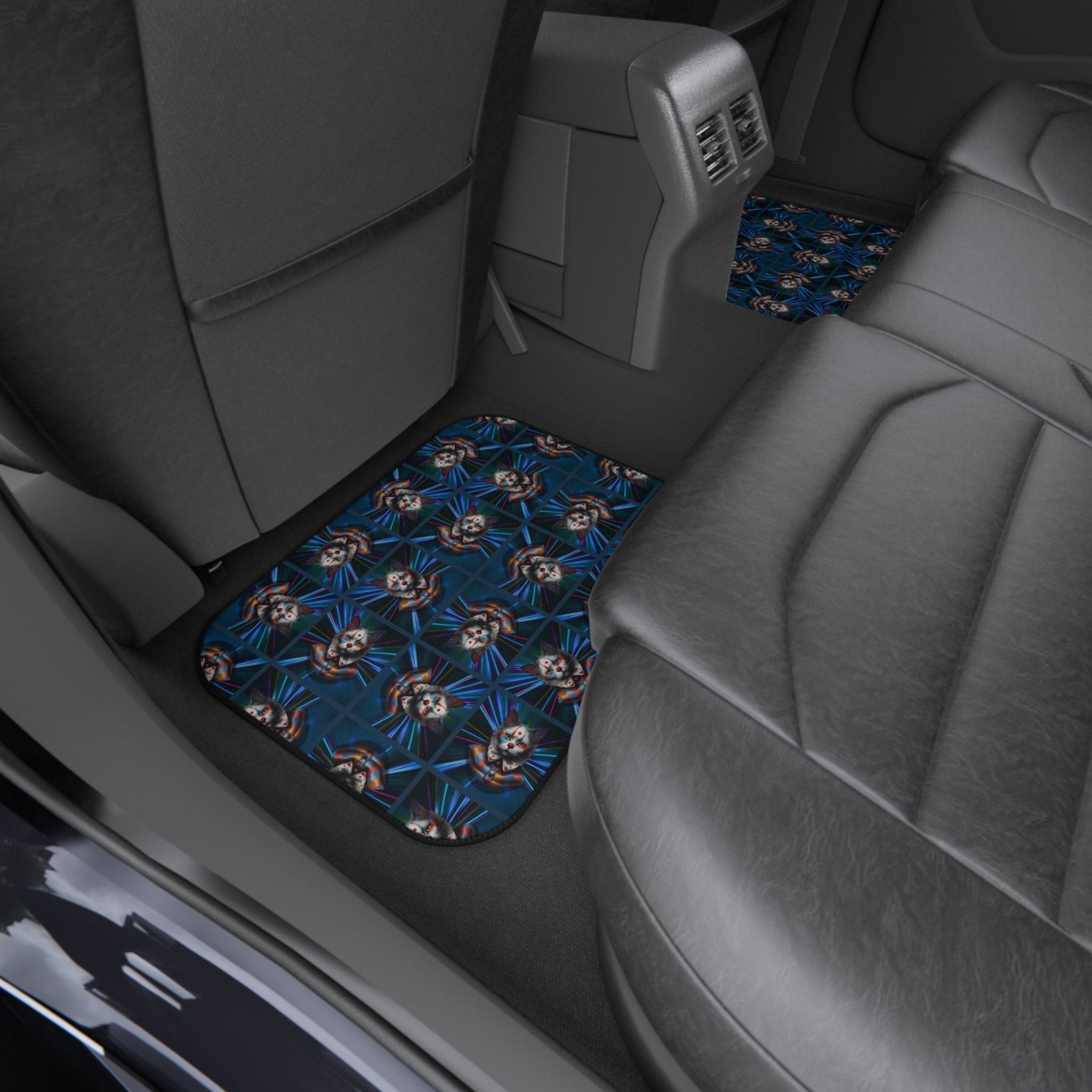 Clown Cat Design Car Mats - Set of 4 Heavy-Duty Floor Protectors EpiAl's Shop