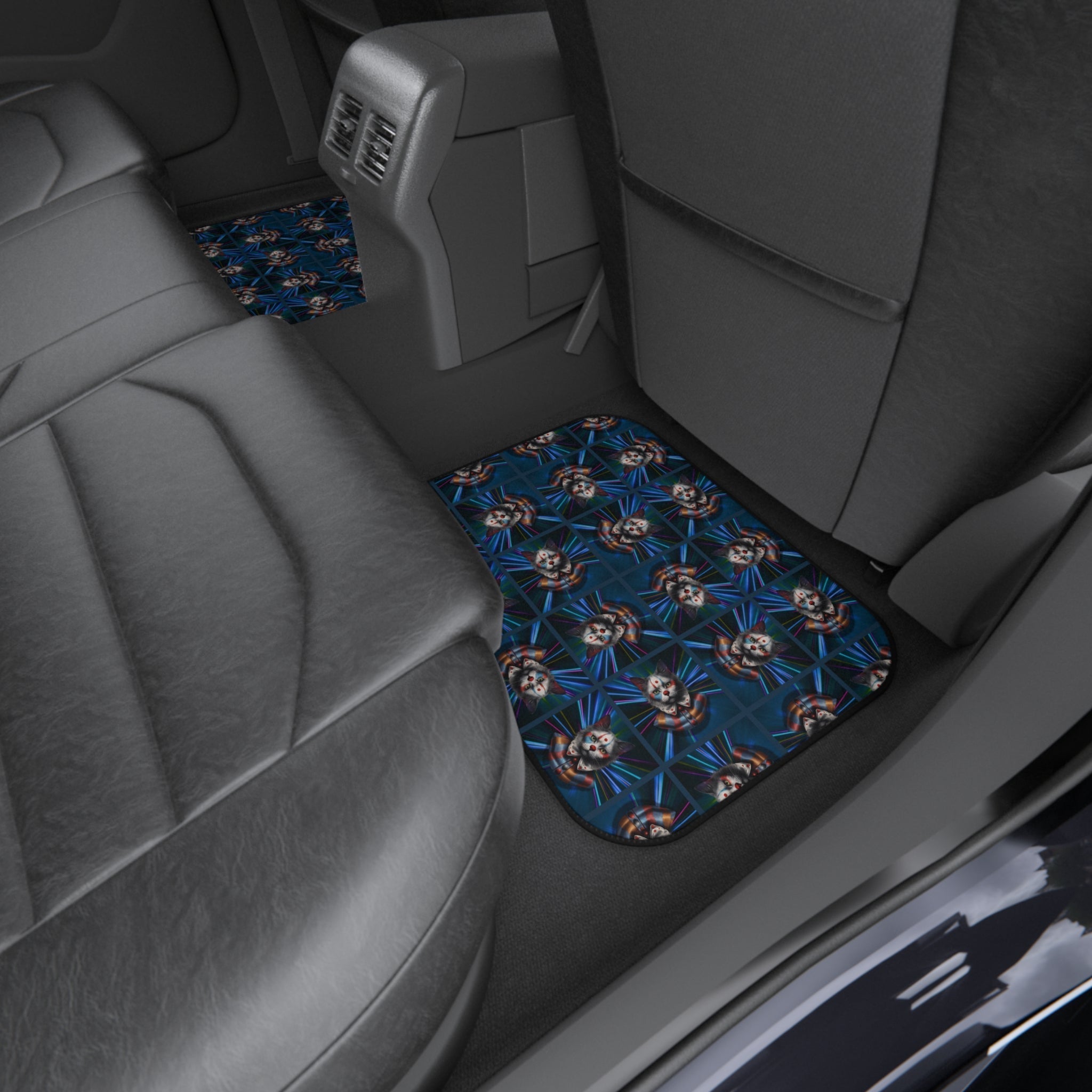 Clown Cat Design Car Mats - Set of 4 Heavy-Duty Floor Protectors EpiAl's Shop