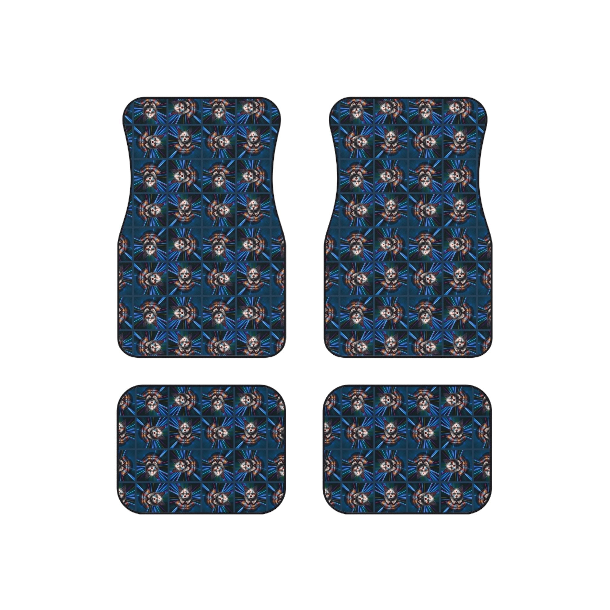 Clown Cat Design Car Mats - Set of 4 Heavy-Duty Floor Protectors EpiAl's Shop