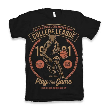 College League Men's Bamboo Viscose/Organic Cotton Short Sleeve Graphic T-Shirt Spun Bamboo