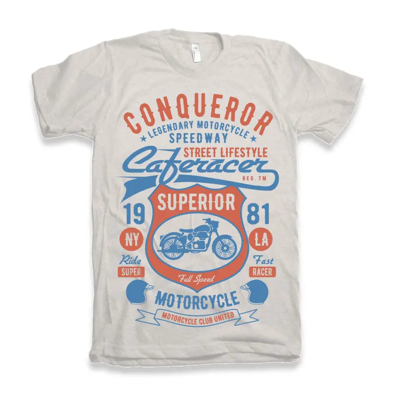 Conqueror Speedway Men's Bamboo Viscose/Organic Cotton Short Sleeve Graphic T-Shirt Spun Bamboo