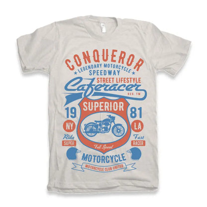 Conqueror Speedway Men's Bamboo Viscose/Organic Cotton Short Sleeve Graphic T-Shirt Spun Bamboo
