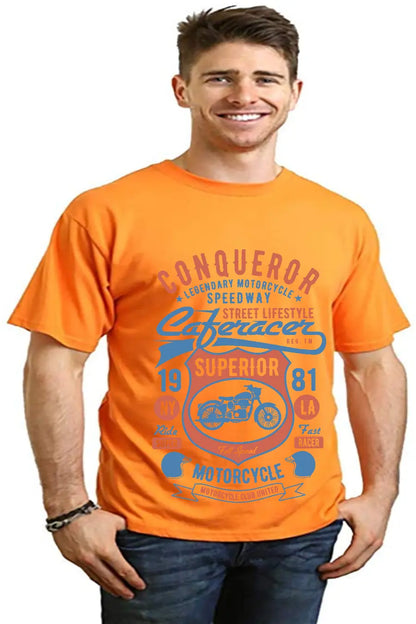 Conqueror Speedway Men's Bamboo Viscose/Organic Cotton Short Sleeve Graphic T-Shirt Spun Bamboo