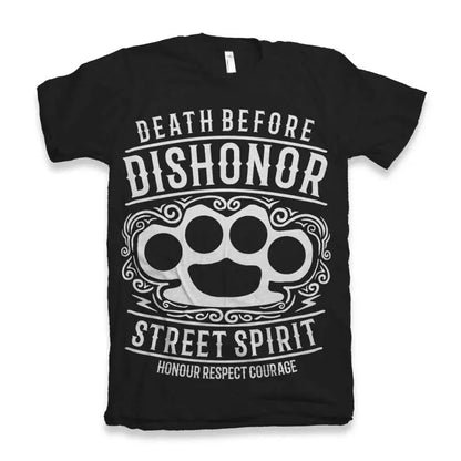Death Before Men's Bamboo Viscose/Organic Cotton Short Sleeve Graphic T-Shirt Spun Bamboo
