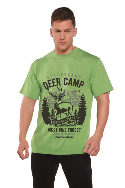 Deer Camp Men's Bamboo Viscose/Organic Cotton Short Sleeve Graphic T-Shirt Spun Bamboo