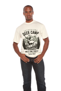 Deer Camp Men's Bamboo Viscose/Organic Cotton Short Sleeve Graphic T-Shirt Spun Bamboo