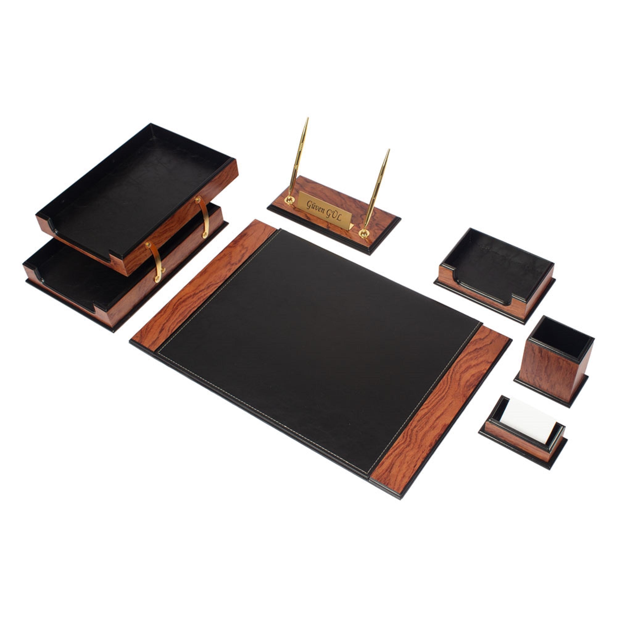 MOOG Wooden Prestige Desk Set -Blackrose- 8 PCS Moogdesk