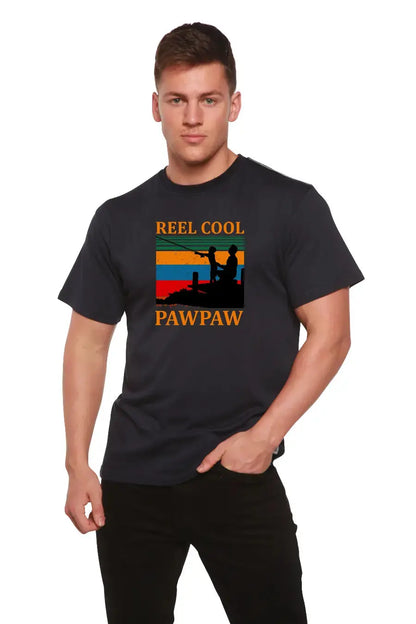Real Cool Pawpaw Men's Bamboo Viscose/Organic Cotton Short Sleeve Printed T-Shirt Spun Bamboo