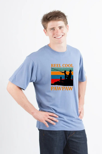 Real Cool Pawpaw Men's Bamboo Viscose/Organic Cotton Short Sleeve Printed T-Shirt Spun Bamboo