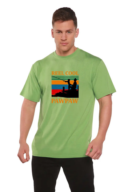 Real Cool Pawpaw Men's Bamboo Viscose/Organic Cotton Short Sleeve Printed T-Shirt Spun Bamboo