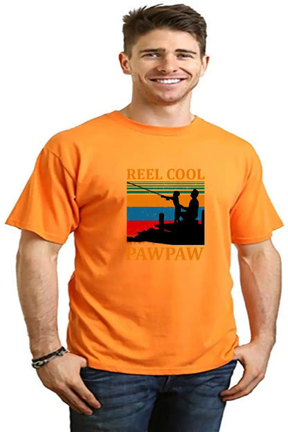 Real Cool Pawpaw Men's Bamboo Viscose/Organic Cotton Short Sleeve Printed T-Shirt Spun Bamboo