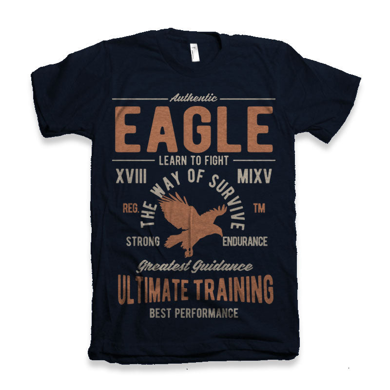 Eagle Men's Bamboo Viscose/Organic Cotton Short Sleeve Graphic T-Shirt Spun Bamboo