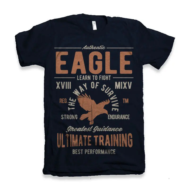 Eagle Men's Bamboo Viscose/Organic Cotton Short Sleeve Graphic T-Shirt Spun Bamboo