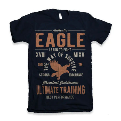 Eagle Men's Bamboo Viscose/Organic Cotton Short Sleeve Graphic T-Shirt Spun Bamboo