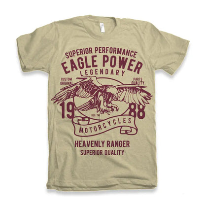 Eagle Power Men's Bamboo Viscose/Organic Cotton Short Sleeve Graphic T-Shirt Spun Bamboo