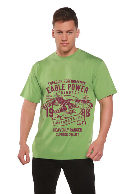 Eagle Power Men's Bamboo Viscose/Organic Cotton Short Sleeve Graphic T-Shirt Spun Bamboo