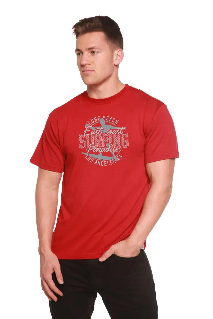 East Coast Paradise Men's Bamboo Viscose/Organic Cotton Short Sleeve Graphic T-Shirt Spun Bamboo