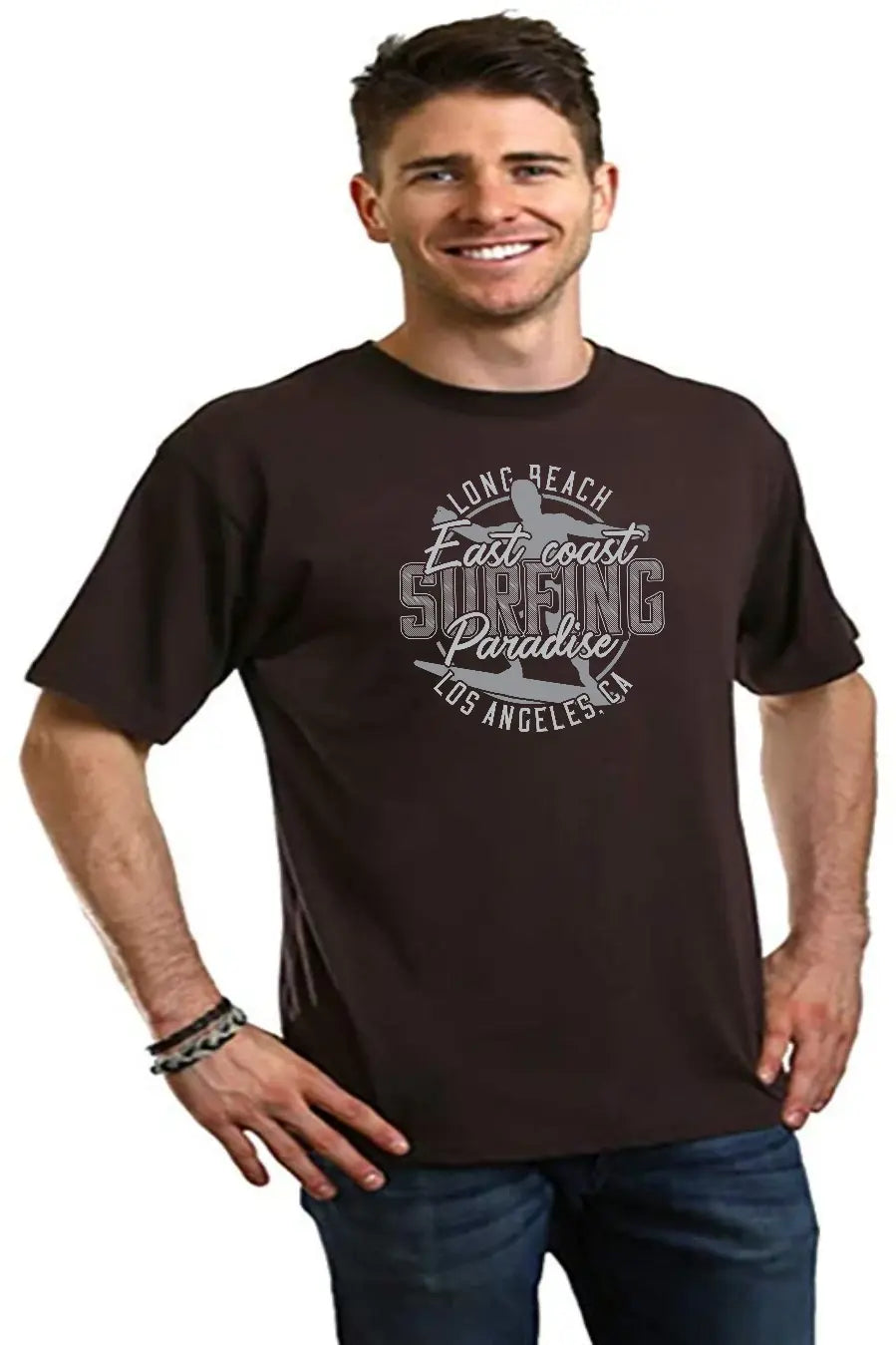 East Coast Paradise Men's Bamboo Viscose/Organic Cotton Short Sleeve Graphic T-Shirt Spun Bamboo