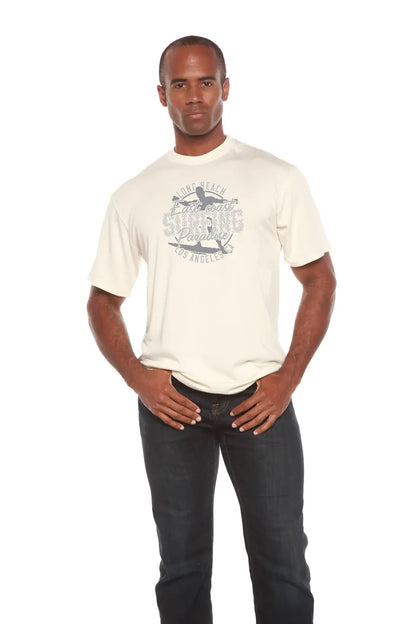 East Coast Paradise Men's Bamboo Viscose/Organic Cotton Short Sleeve Graphic T-Shirt Spun Bamboo