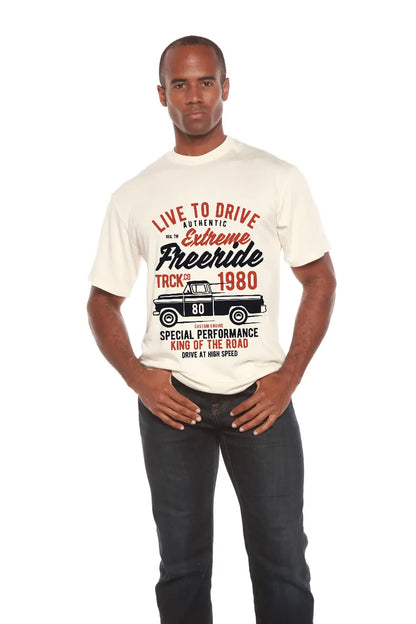 Extreme Freeride Men's Bamboo Viscose/Organic Cotton Short Sleeve Graphic T-Shirt Spun Bamboo