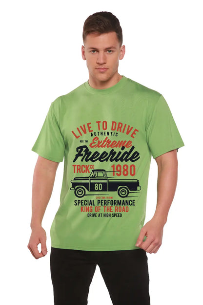 Extreme Freeride Men's Bamboo Viscose/Organic Cotton Short Sleeve Graphic T-Shirt Spun Bamboo