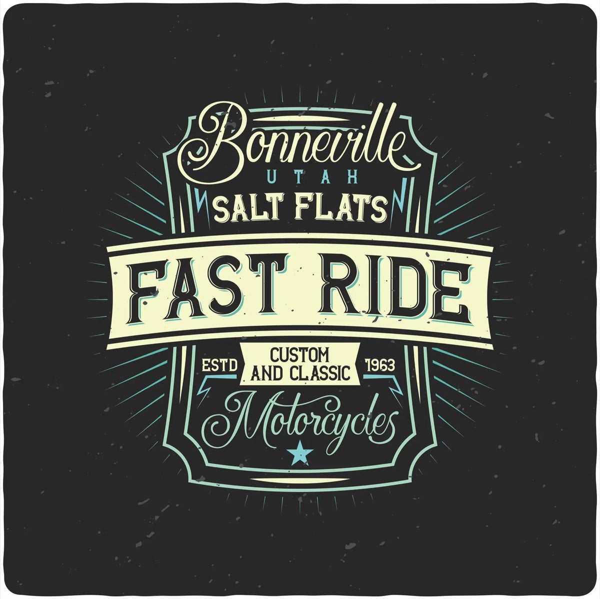 Fast Ride Men's Bamboo Viscose/Organic Cotton Short Sleeve Graphic T-Shirt Spun Bamboo