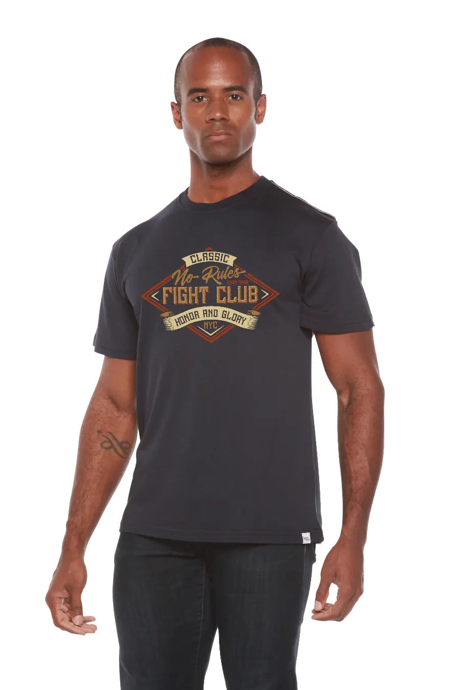 Fight Club Men's Bamboo Viscose/Organic Cotton Short Sleeve Graphic T-Shirt Spun Bamboo