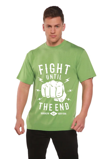 Fight Until Men's Bamboo Viscose/Organic Cotton Short Sleeve Graphic T-Shirt Spun Bamboo