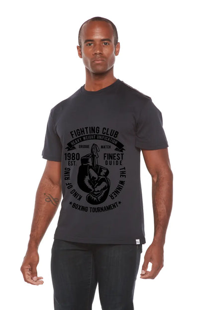 Fighting Club Men's Bamboo Viscose/Organic Cotton Short Sleeve Graphic T-Shirt Spun Bamboo