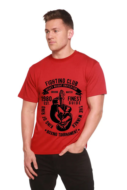 Fighting Club Men's Bamboo Viscose/Organic Cotton Short Sleeve Graphic T-Shirt Spun Bamboo